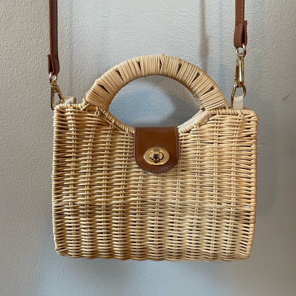 Nanette Lepore Wicker Basket Purse